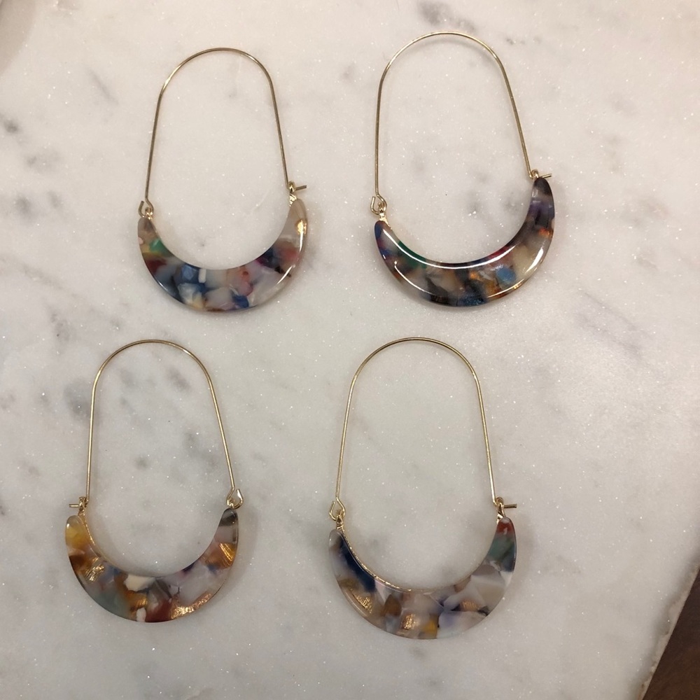 The Andie - Colorful Crescent Hoop! - Picture 5 of 6